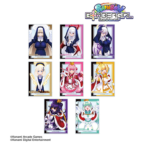 ボンバーガール レインボー トレーディングアクリルスタンド ver.B 8個