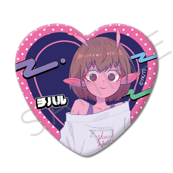 アニメ『銀河特急 ミルキー☆サブウェイ』ハート型缶バッジ A(チハル