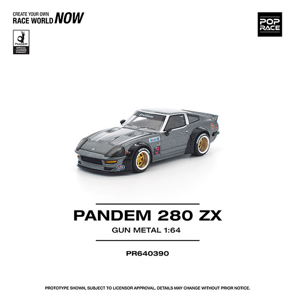 1/64 PANDEM 280ZX ガンメタル[POP RACE]《04月予約》