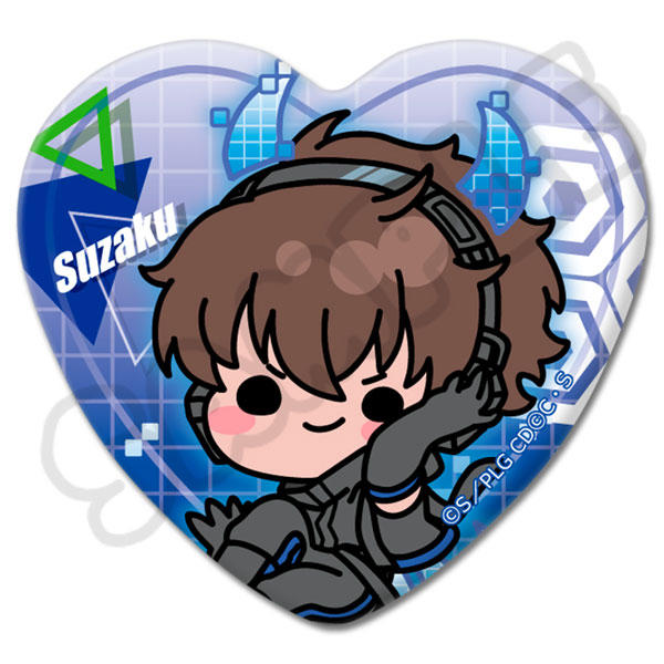 コードギアス 反逆のルルーシュ』第2弾 ハート型缶バッジ M-SB(スザク