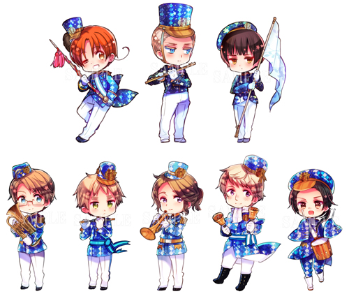 ヘタリア』キャラソンCDアルバムの全ジャケットイラストを公開