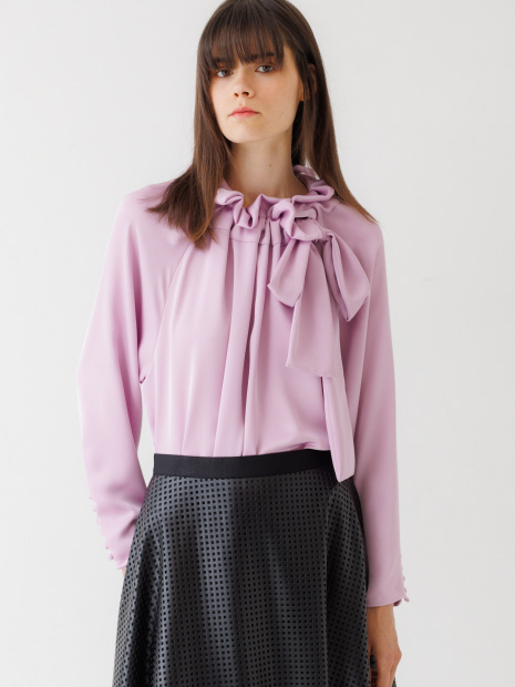 サテンリボンブラウス｜DESIGNWORKS / デザインワークス