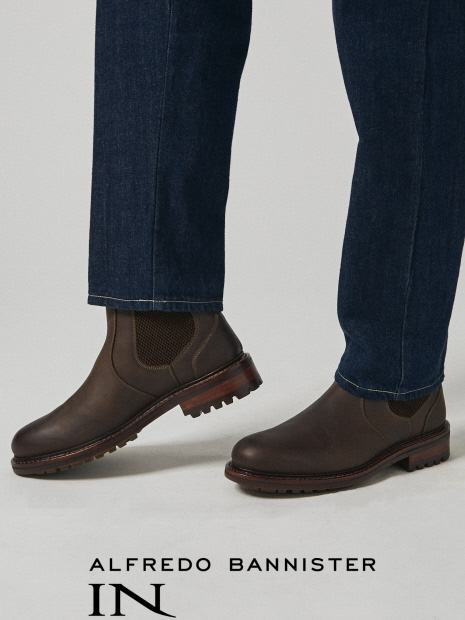 札幌別注】タンクソール サイドゴアブーツ｜alfredoBANNISTER