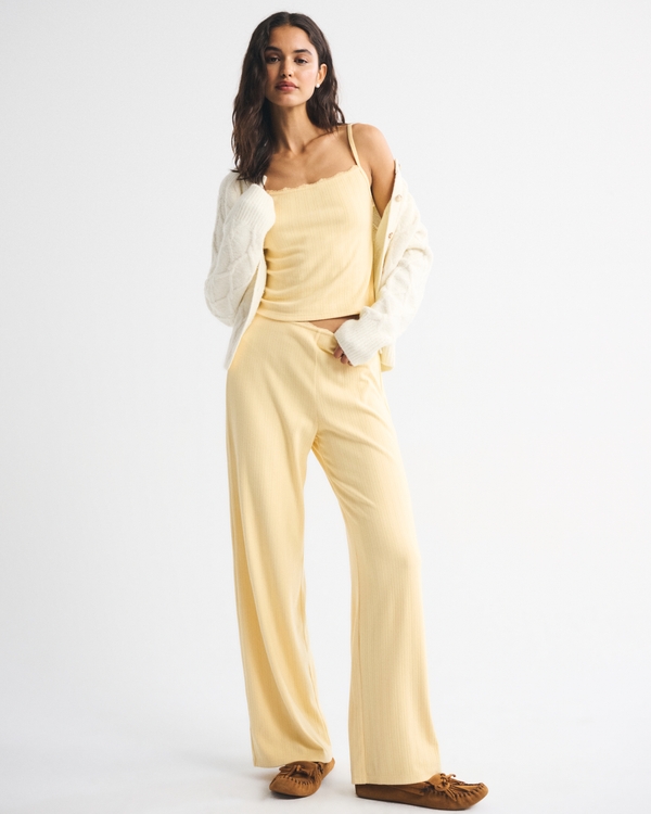 Women's Pointelle Sleep Pant | Women's Matching Sets | Abercrombie.com
