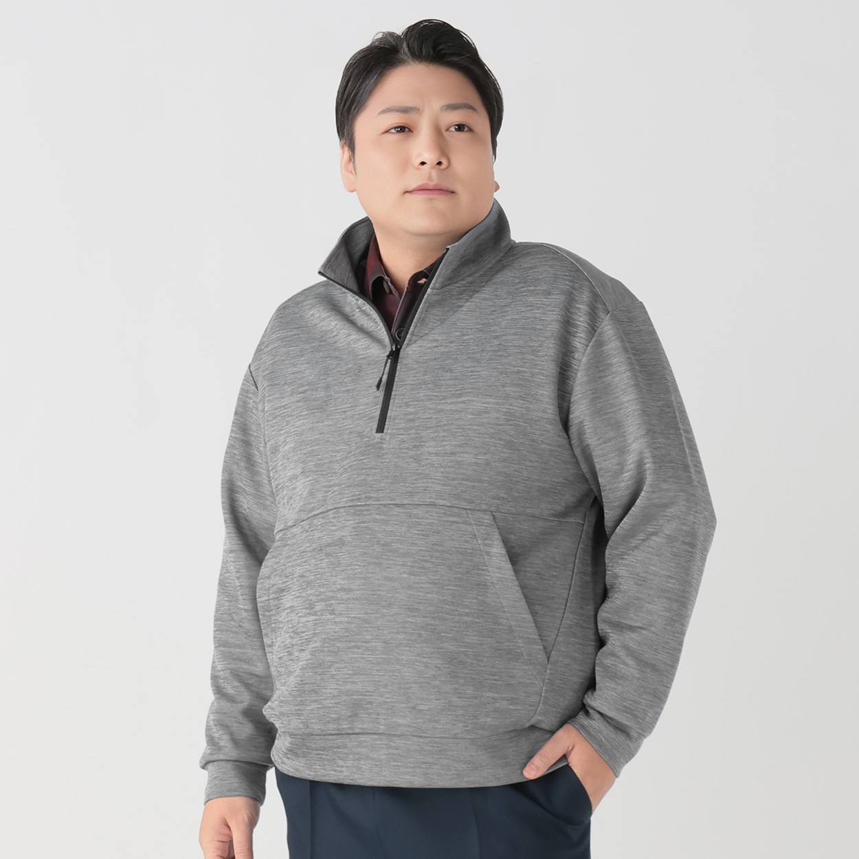 大きいサイズ 膨らみあるトレーナー メンズ GREATESS(グレイテス