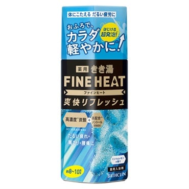 きき湯 ファインヒート 爽快リフレッシュ ミント&レモンの香り 400g