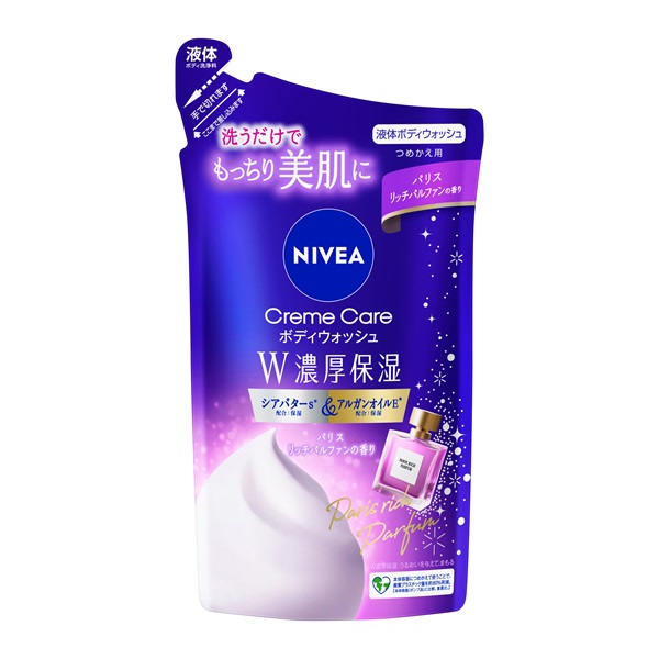 ニベア クリームケア ボディウォッシュ つめかえ用 340ml | イオン