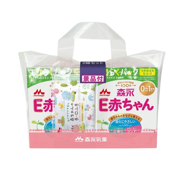 森永 E赤ちゃん エコらくパック つめかえ用 800g×2箱セット 粉ミルク 0