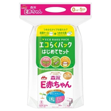 森永 E赤ちゃん エコらくパック はじめてセット 専用ケース＋つめかえ