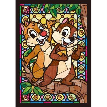 新品 油絵風のチップとデールの絵画 新品 油絵風のチップとデール