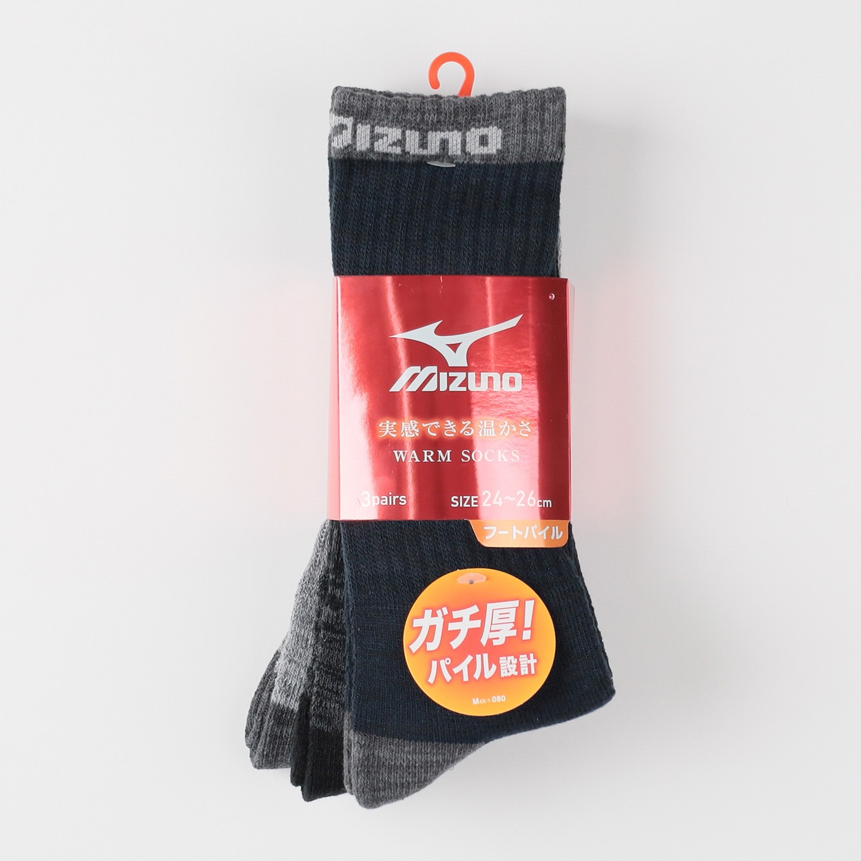 mizuno(ミズノ) パイル クルー丈ソックス3足組 メンズ | イオン