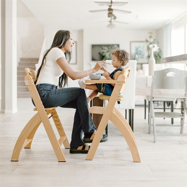 ビヨンドジュニア ナチュラル/オリーブ 木製 ハイチェア | イオン