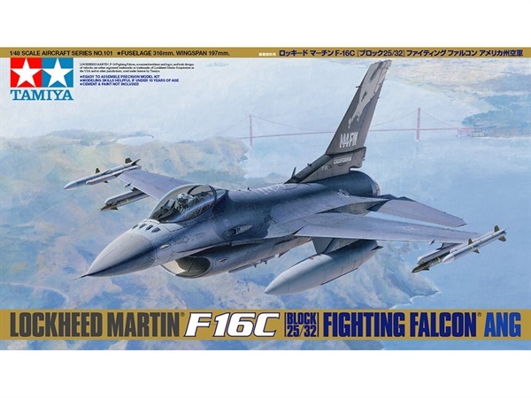 タミヤ 傑作機シリーズ 1/48 ロッキードマーチン F-16C ［ブロック25