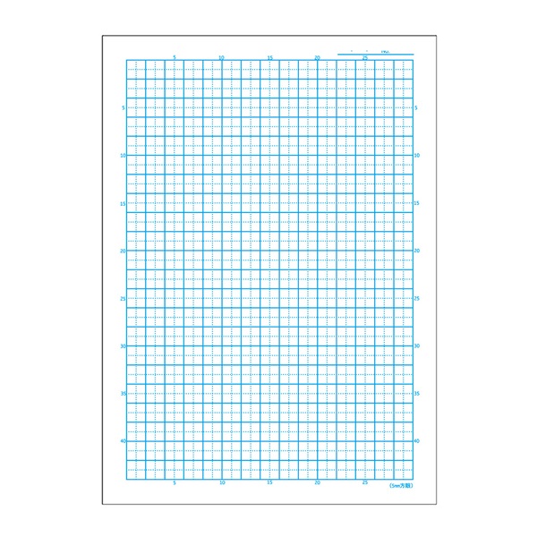 ジャポニカセクション 5mm方眼+字リーダー入り スター柄 セミB5