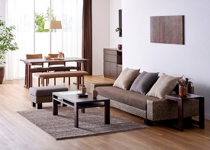 ケイ・ローソファ (ヒヤシンス)・2人掛け・3人掛け～床に近い暮らし