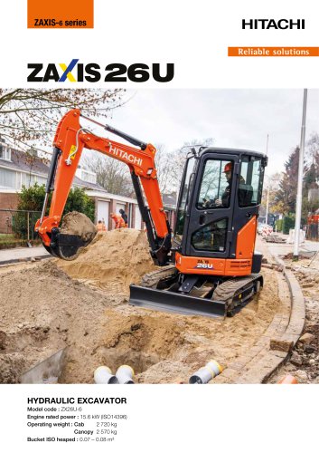 ZX26U-6 - Hitachi Construction Machinery (Europe) - PDF Catalogs