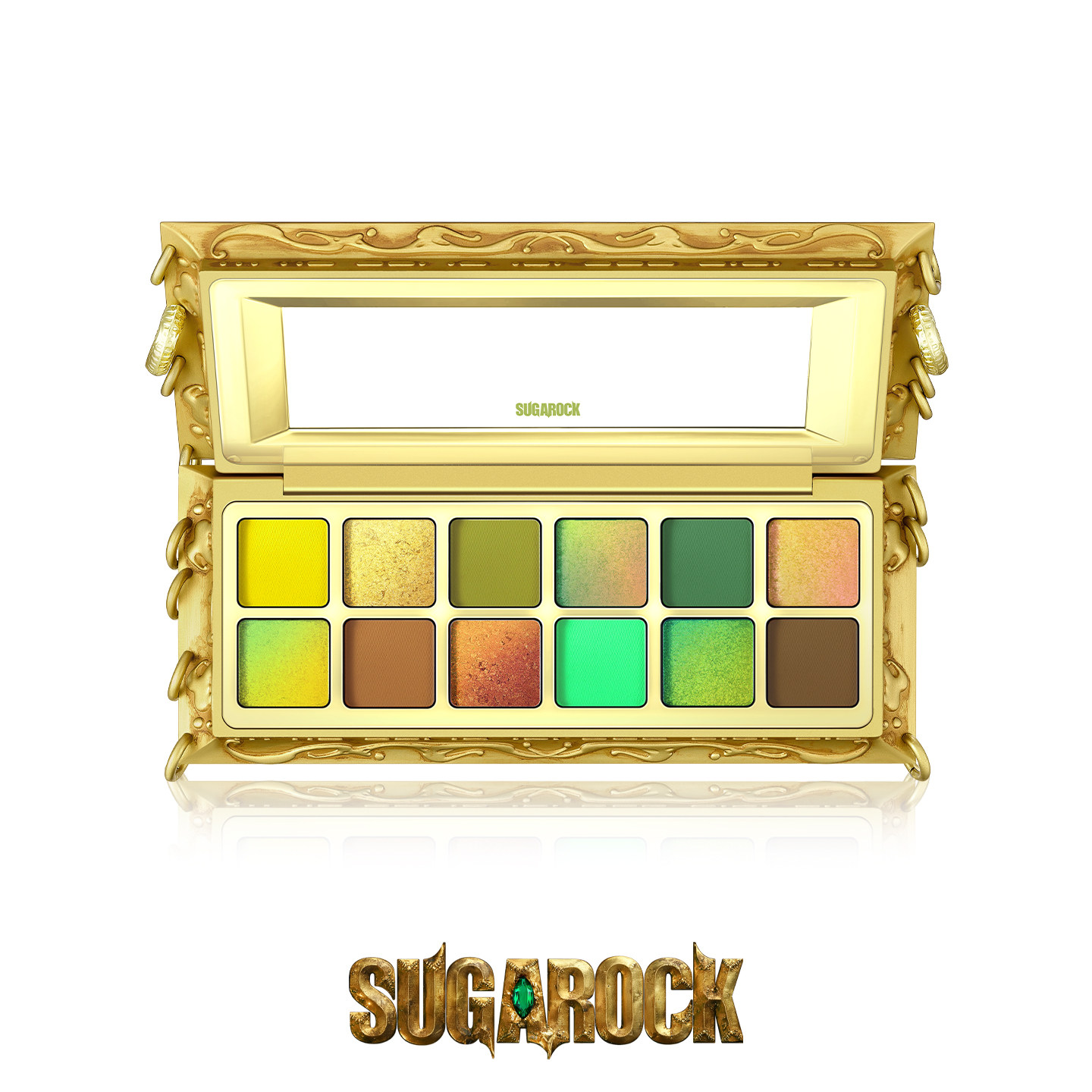 莲龙青Sugarock 「印记」启示印记Mystic Mask 12色眼影盘：色彩魔法