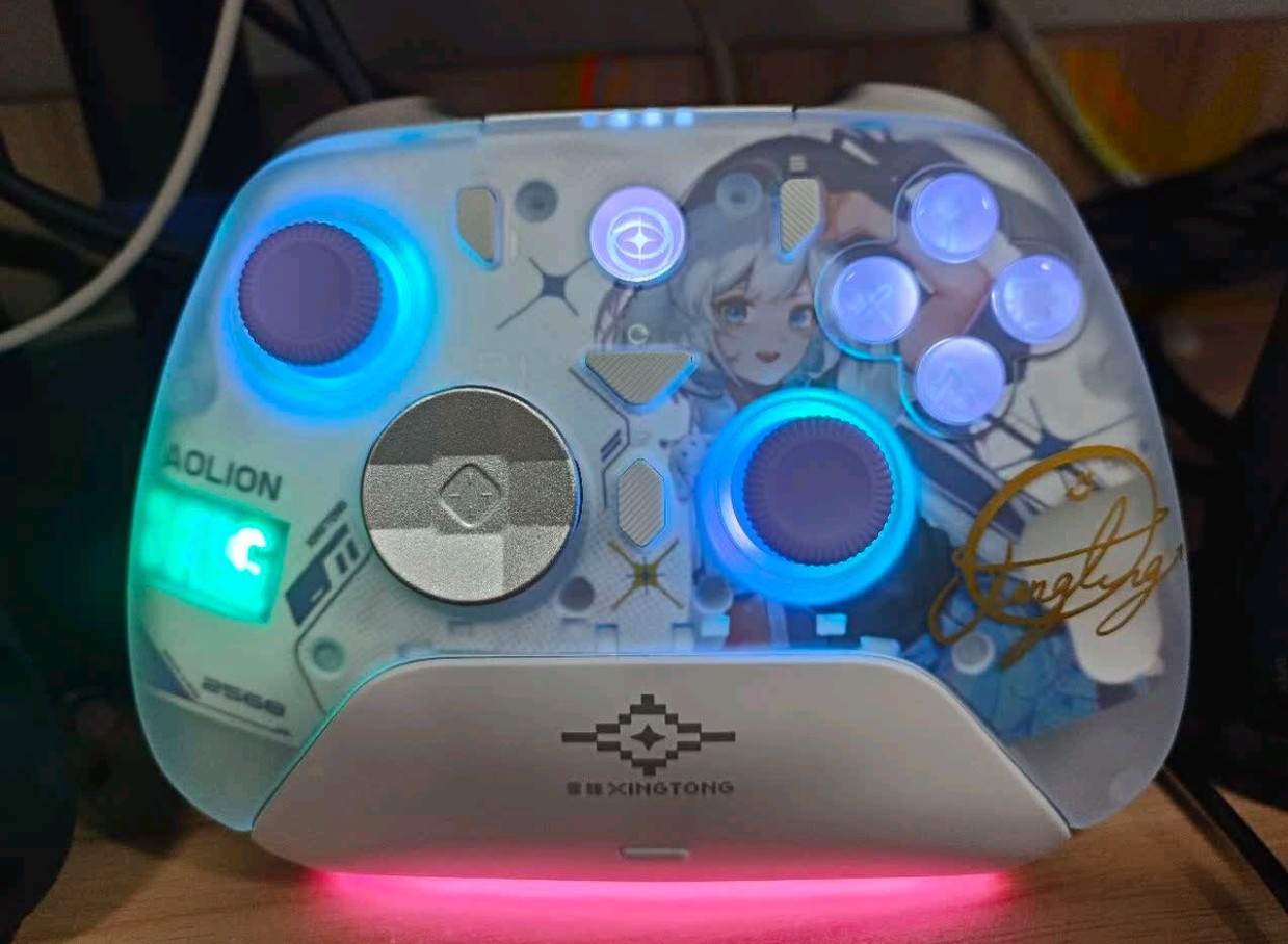 AOLION澳加獅K20遊戲手柄星瞳聯名款無線手柄支援PC Switch2 iOS安卓