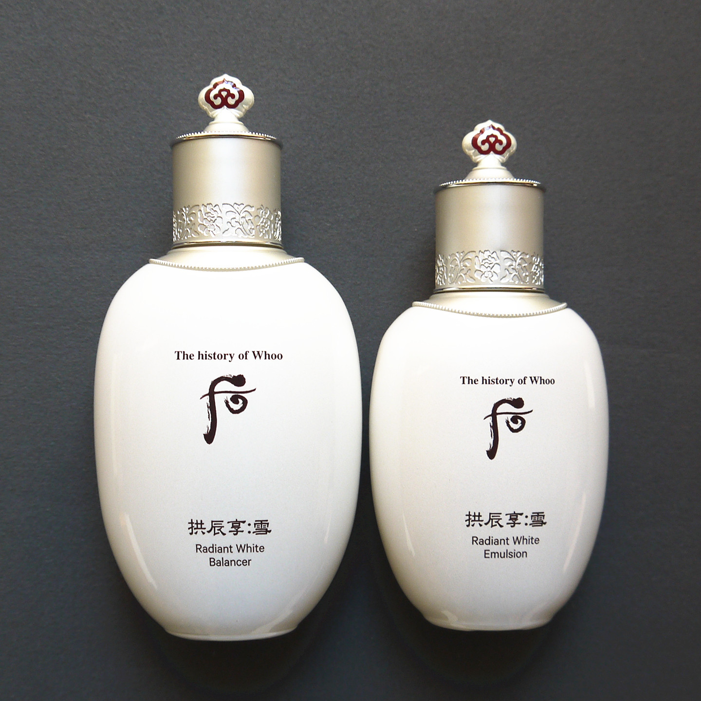 韩国WHOO后拱辰享雪玉凝水乳美白两件套盒装值得入手吗？_面部护理套装_