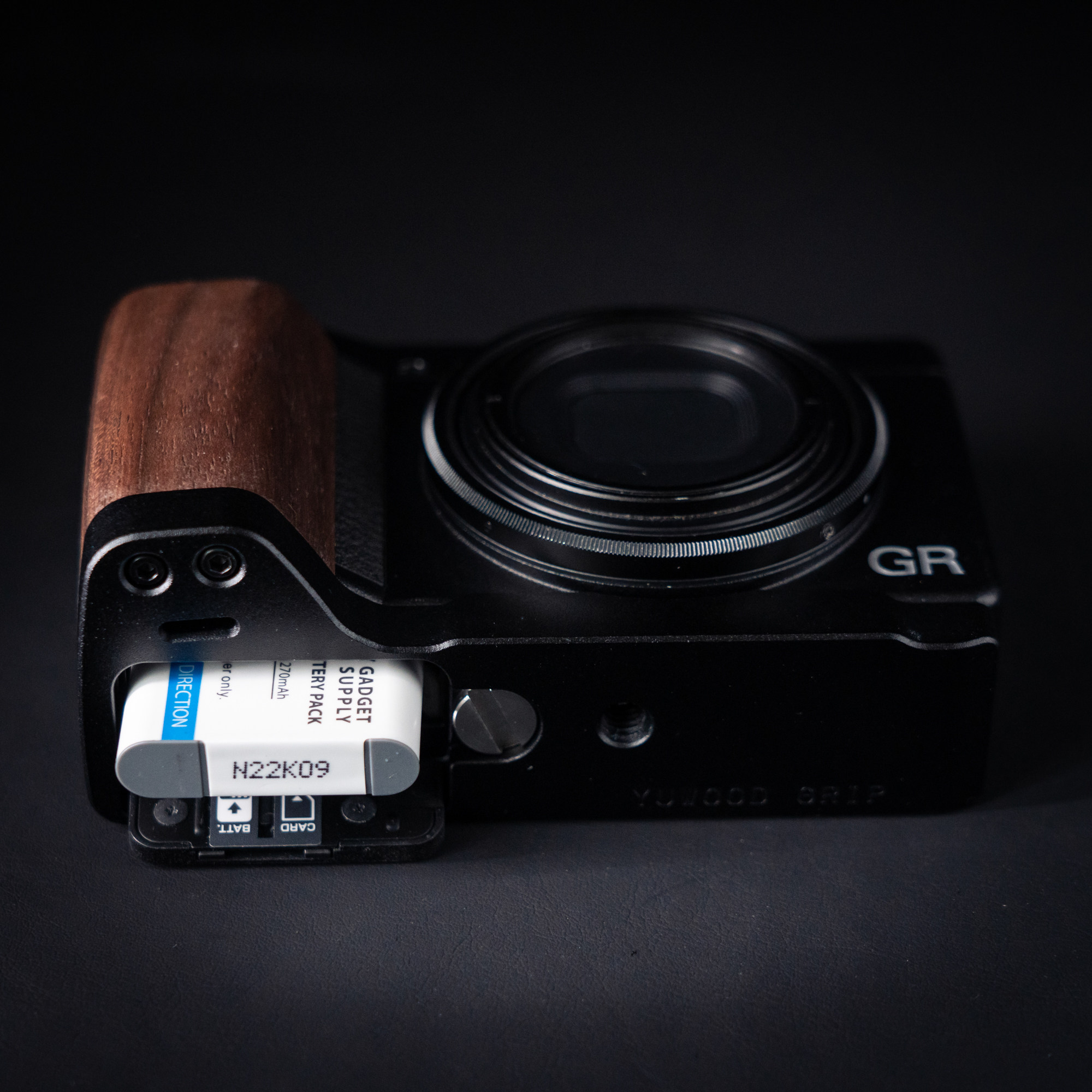 Wood Camera Grip For RICOH GR3 GRIII GR3X Camera with Aluminum