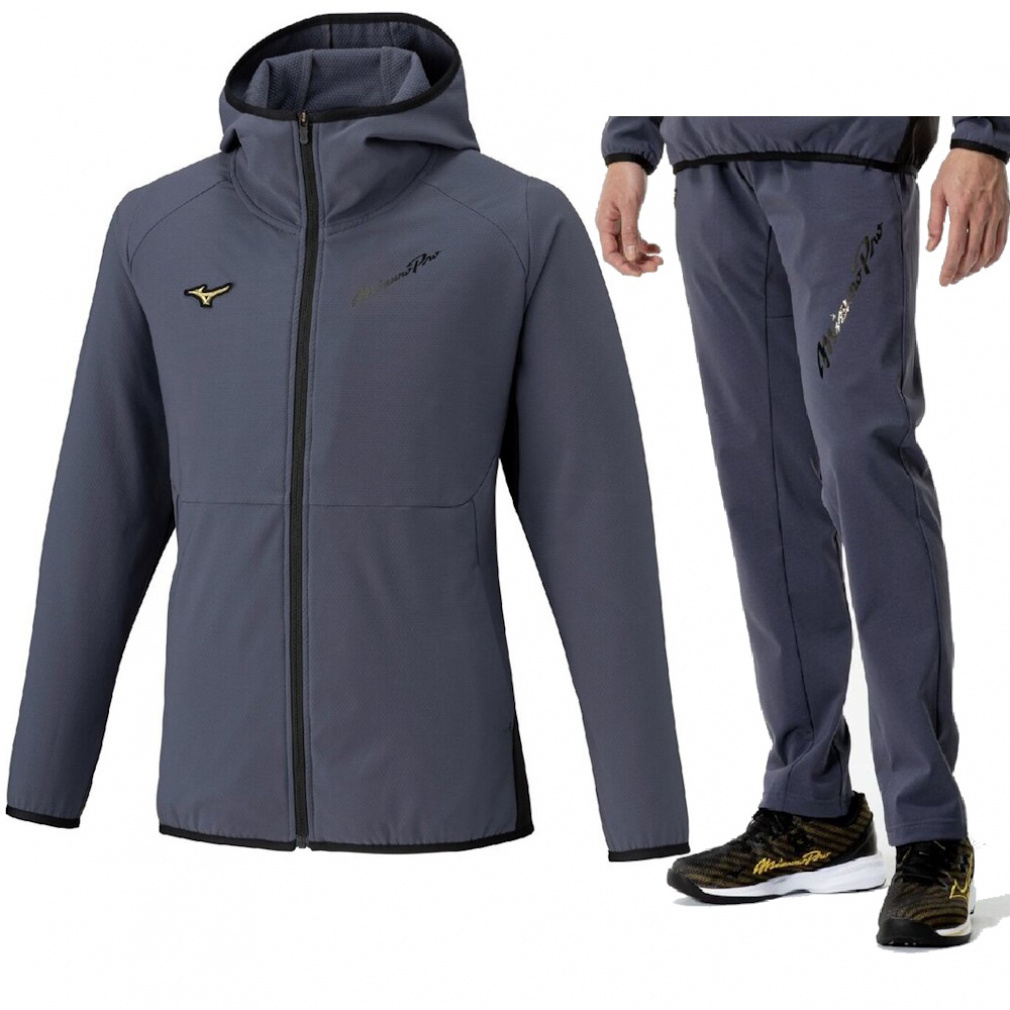 ミズノ メンズ 上下セット 【ミズノプロ】長袖ウインドブレーカー