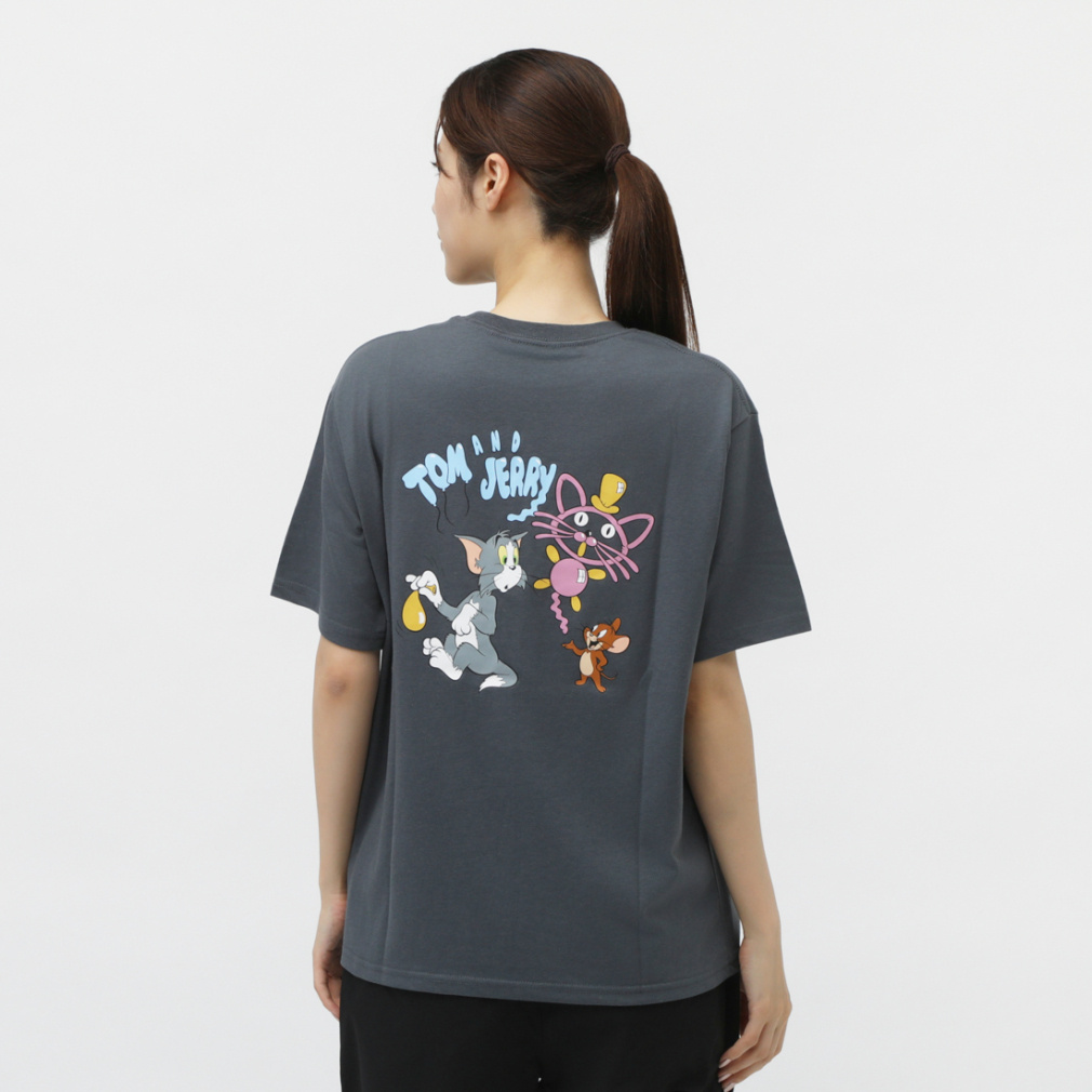 トムとジェリー レディース 半袖 Tシャツ バックグラフィック ALW