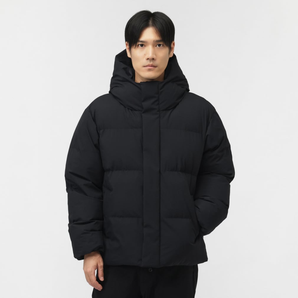 ティゴラ メンズ 中綿ジャケット アルミ蓄熱パデッドボリュームフード