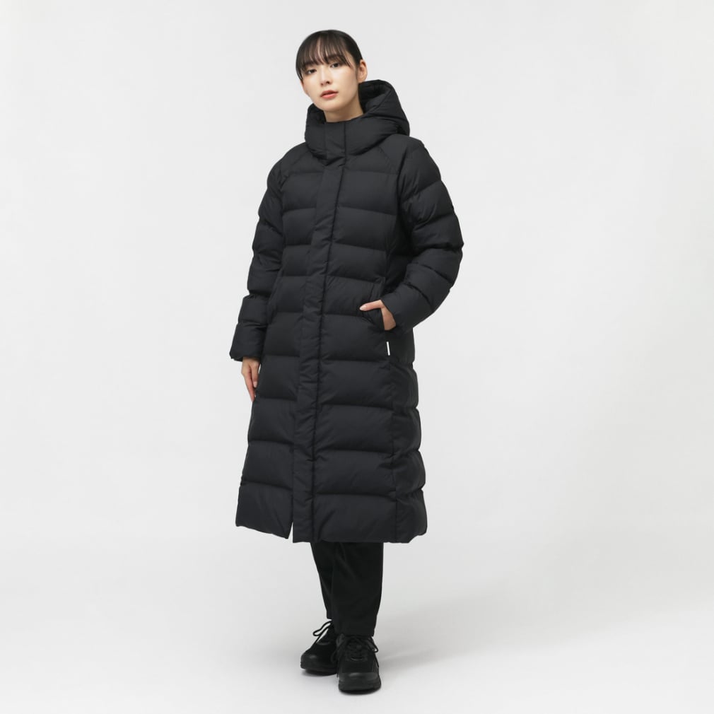 ティゴラ レディース ベンチコート アルミ蓄熱パデットロングコート