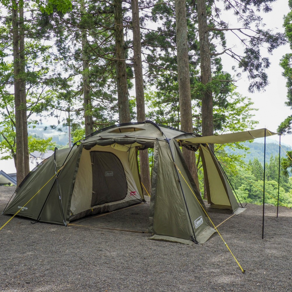 コールマン ラウンドスクリーン2ルームハウス オリーブ グランドシート