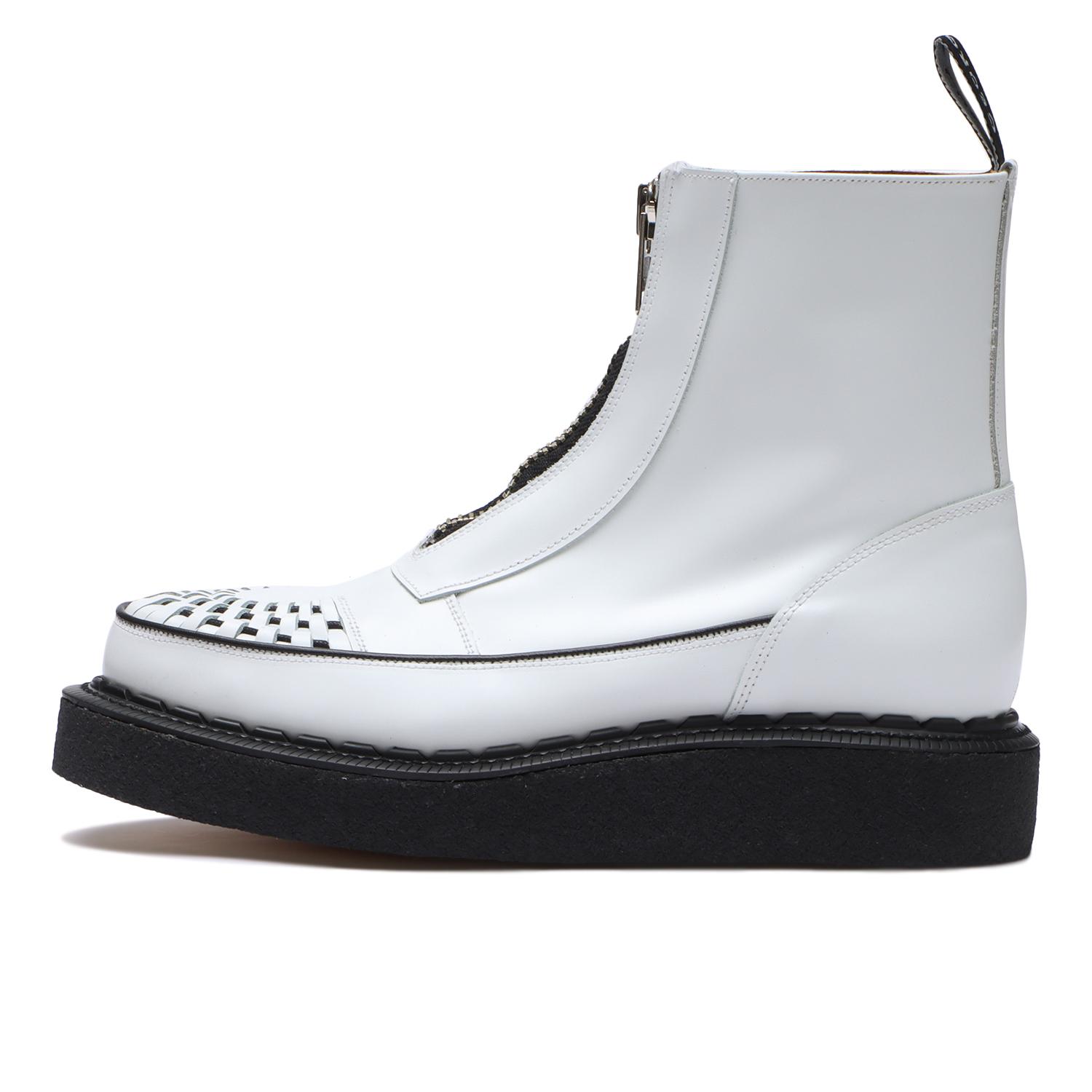 E COX SKIPTON ホワイト サイズ7(26㎝) GEORGE COX SKIPTON ZIP BOOT