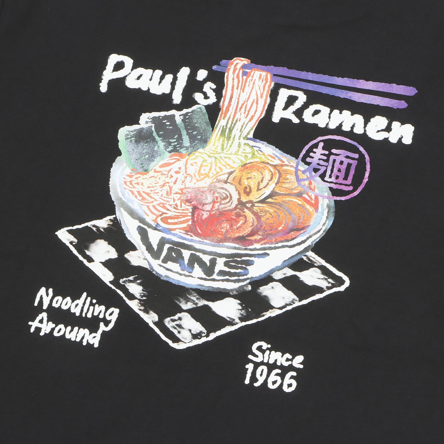 VANS】 ヴァンズ RAMEN TEE ショートスリーブ VN000U0HBLK ABC-MART