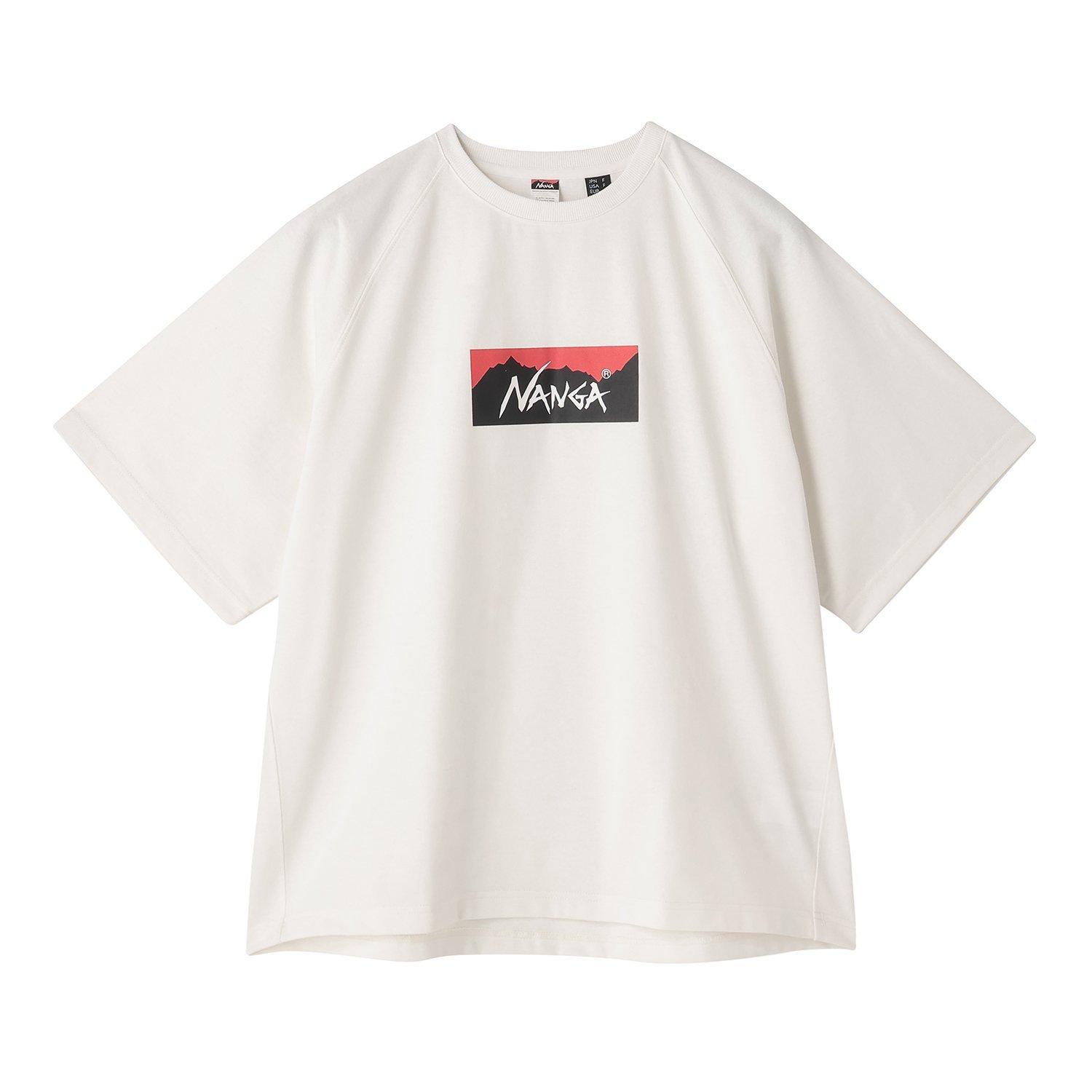 NANGA NANGA Eco Hybrid Box Logo Loose Fit Tee｜OSHMAN'S ONLINE
