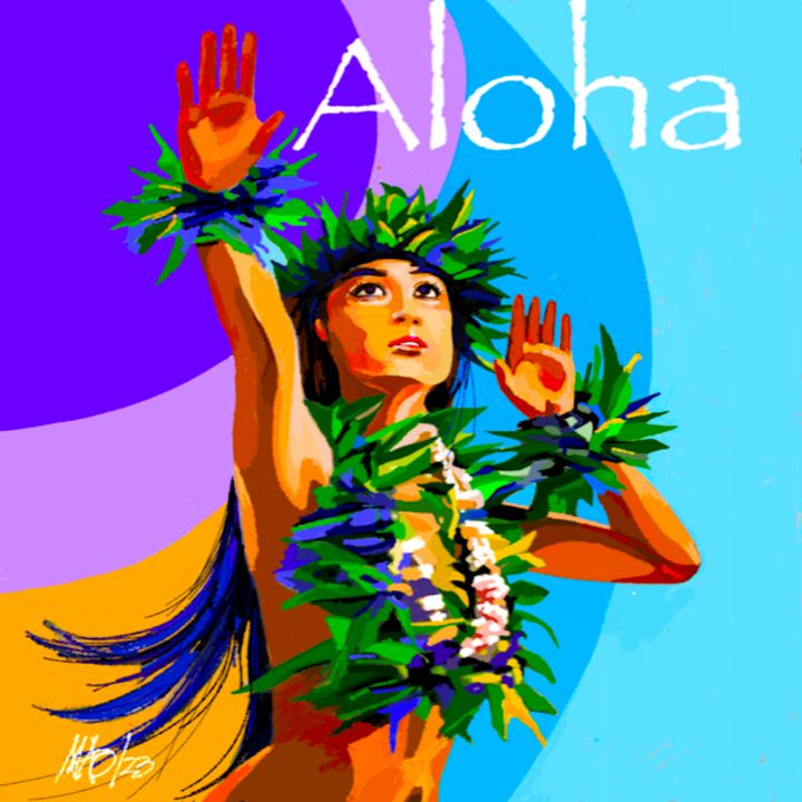 Aloha Spirit - marioOrbito - Paintings & Prints, Ethnic, Cultural