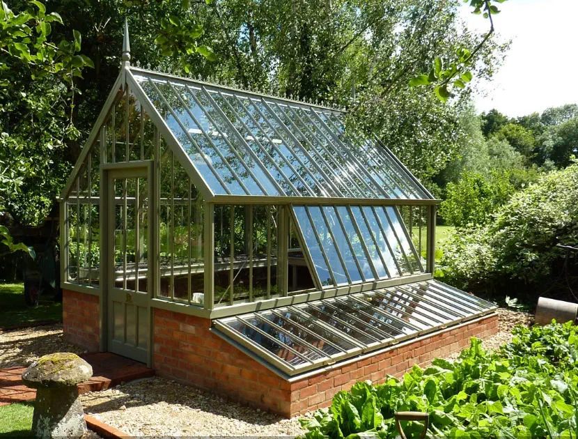 ガーデニング温室 - THE SCOTNEY - ALITEX - 両屋根型 / アルミ