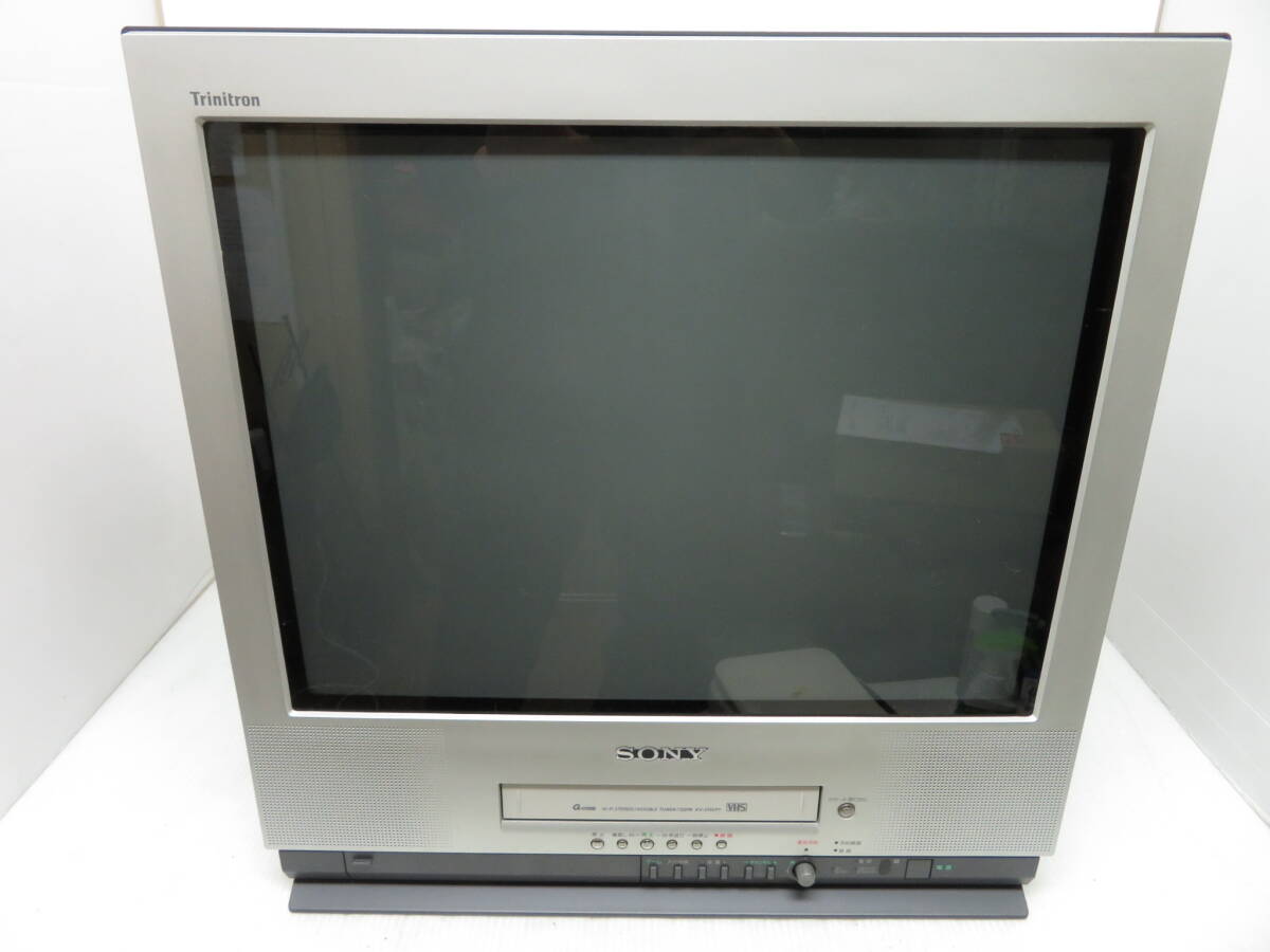 2000年製Sony Trinitron ビデオ付きブラウン管テレビ 21インチ