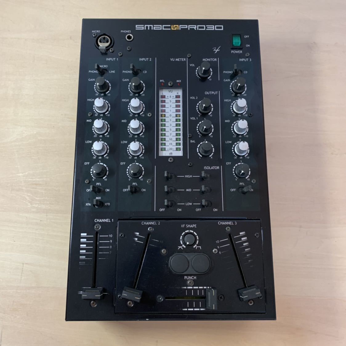 ECLER SMAC PRO30 (3ch DJミキサー エクラー 電源ケーブル付属)の落札