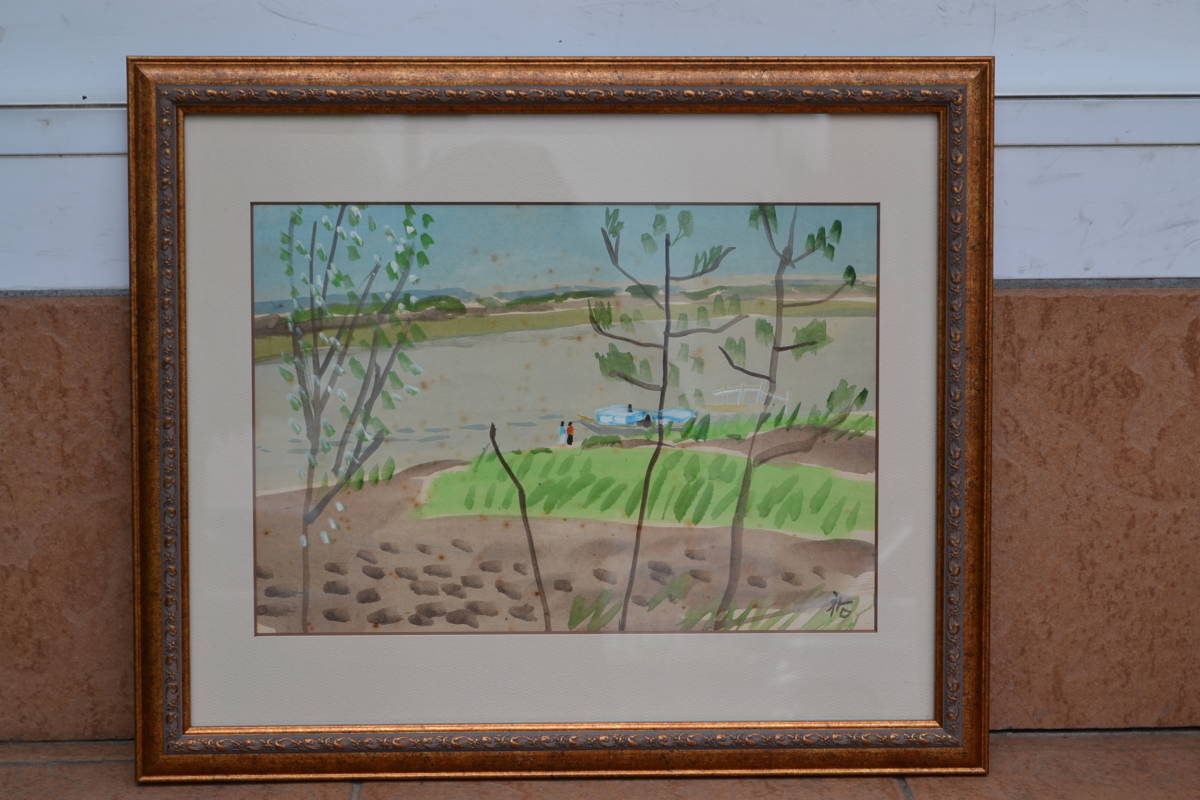 水彩柴田祐作水郷風景