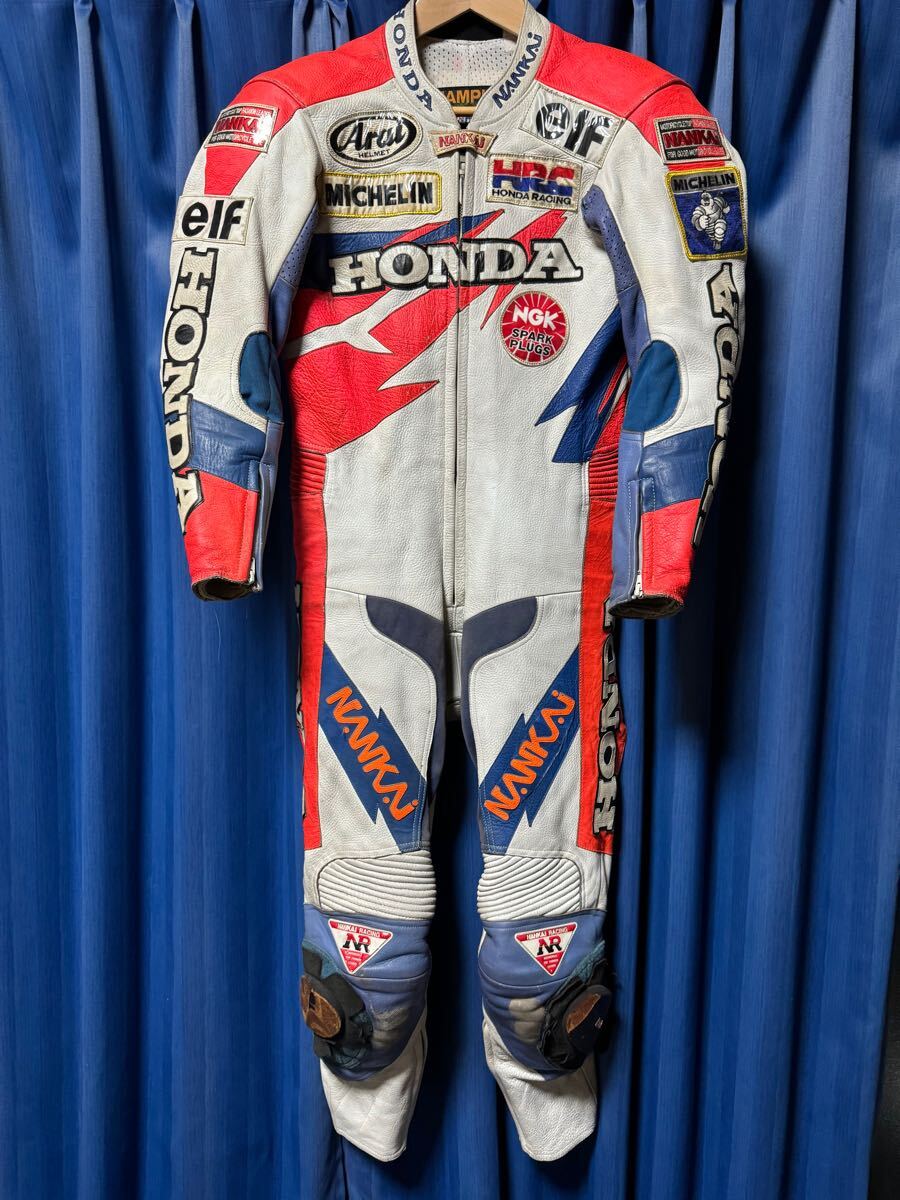 23日までの出品」南海部品 南海 革つなぎ Sサイズ 革つなぎ Top-Rider