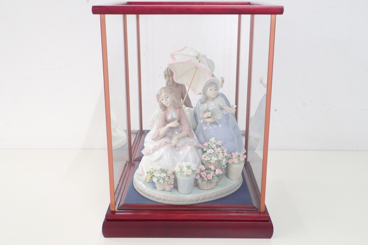 リヤドロ 花売りの姉妹 Vendiendo flores 5537 美品 リヤドロ 花売りの