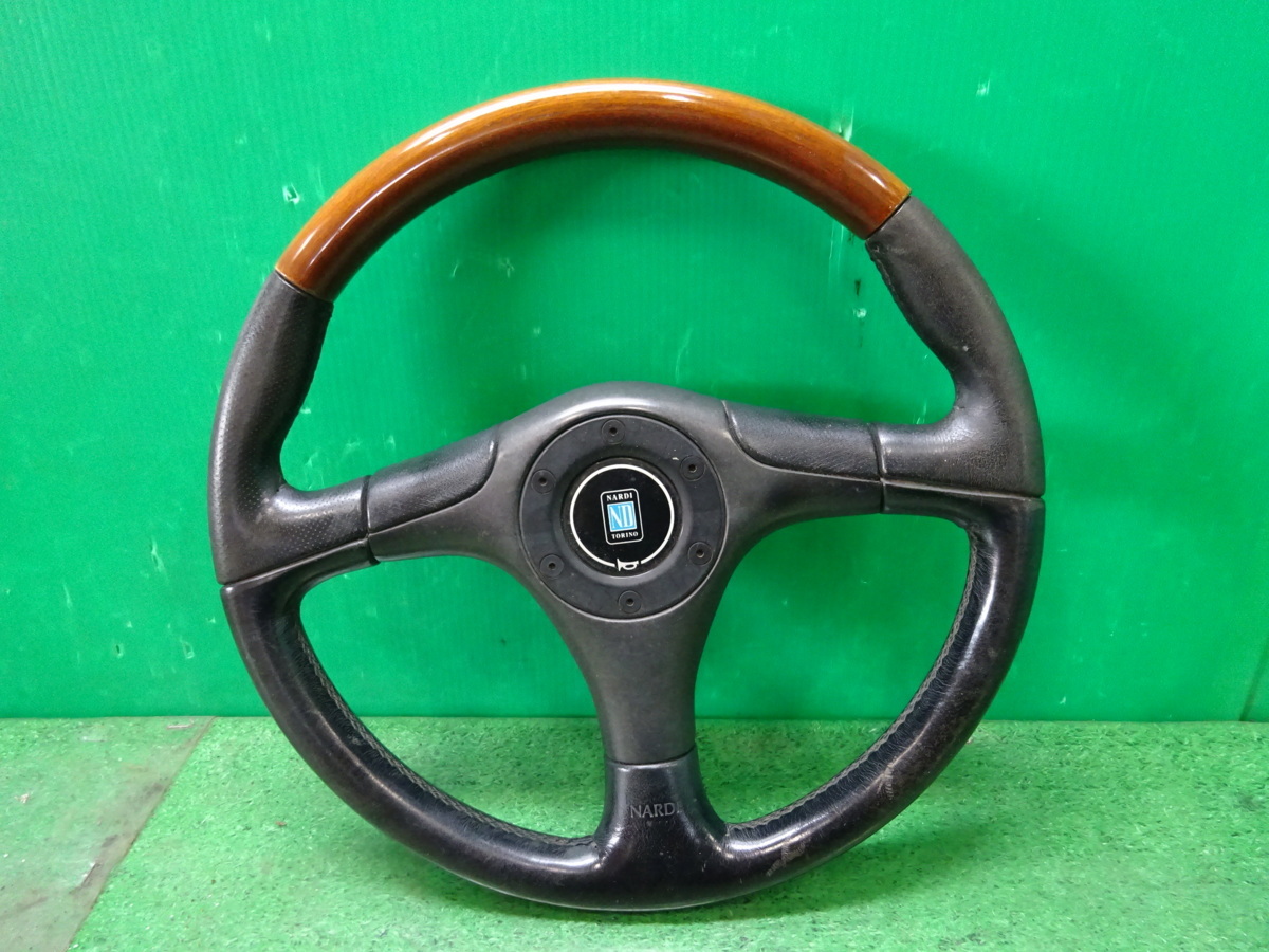 ナルディ ステアリング 新品 社外品 D型 ウッド ハンドル 社外品 NARDI