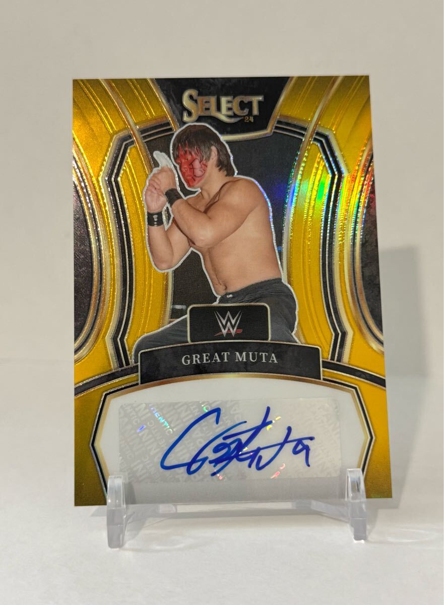 グレートムタ 胸像 直筆サインカード付き グレート・ムタ 直筆サイン