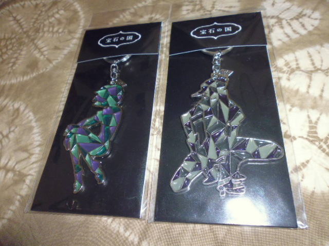 新品】宝石の国 ヴィレヴァン限定 ステンドグラス風キーホルダー