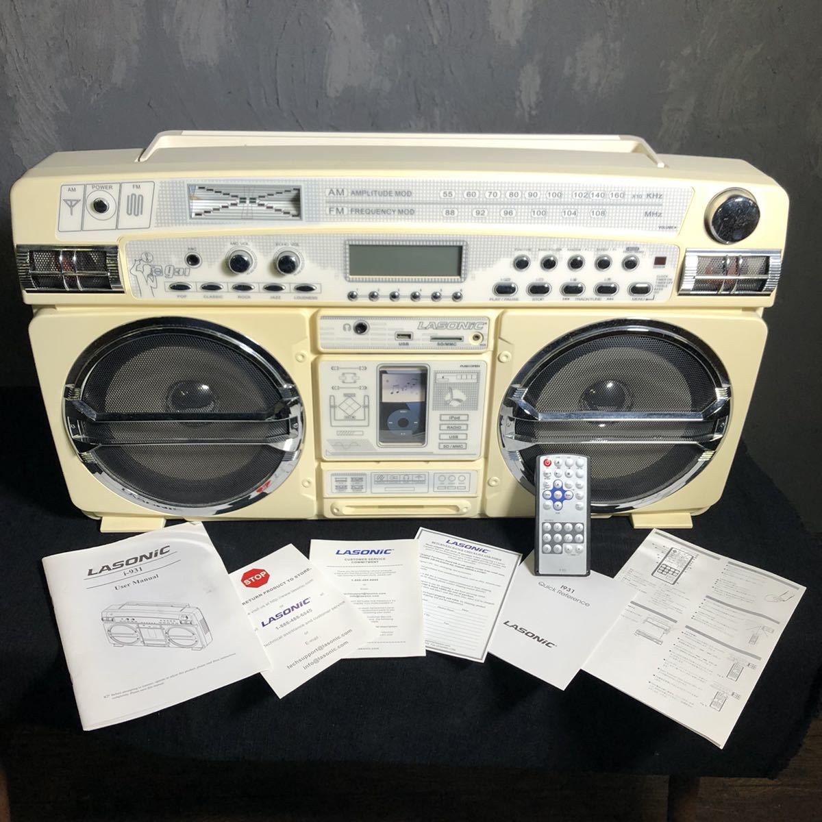 LASONIC ラジオ カセットテープ プレーヤーTRC-931