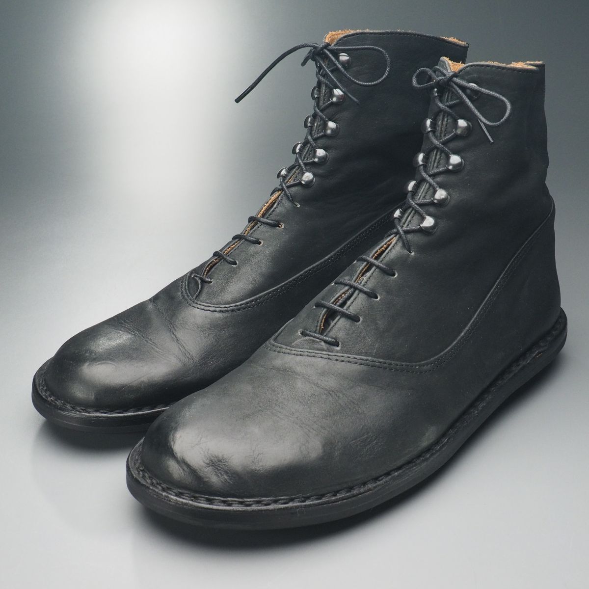 美品】trippen トリッペン ロングブーツ シボ サイドジップ 24