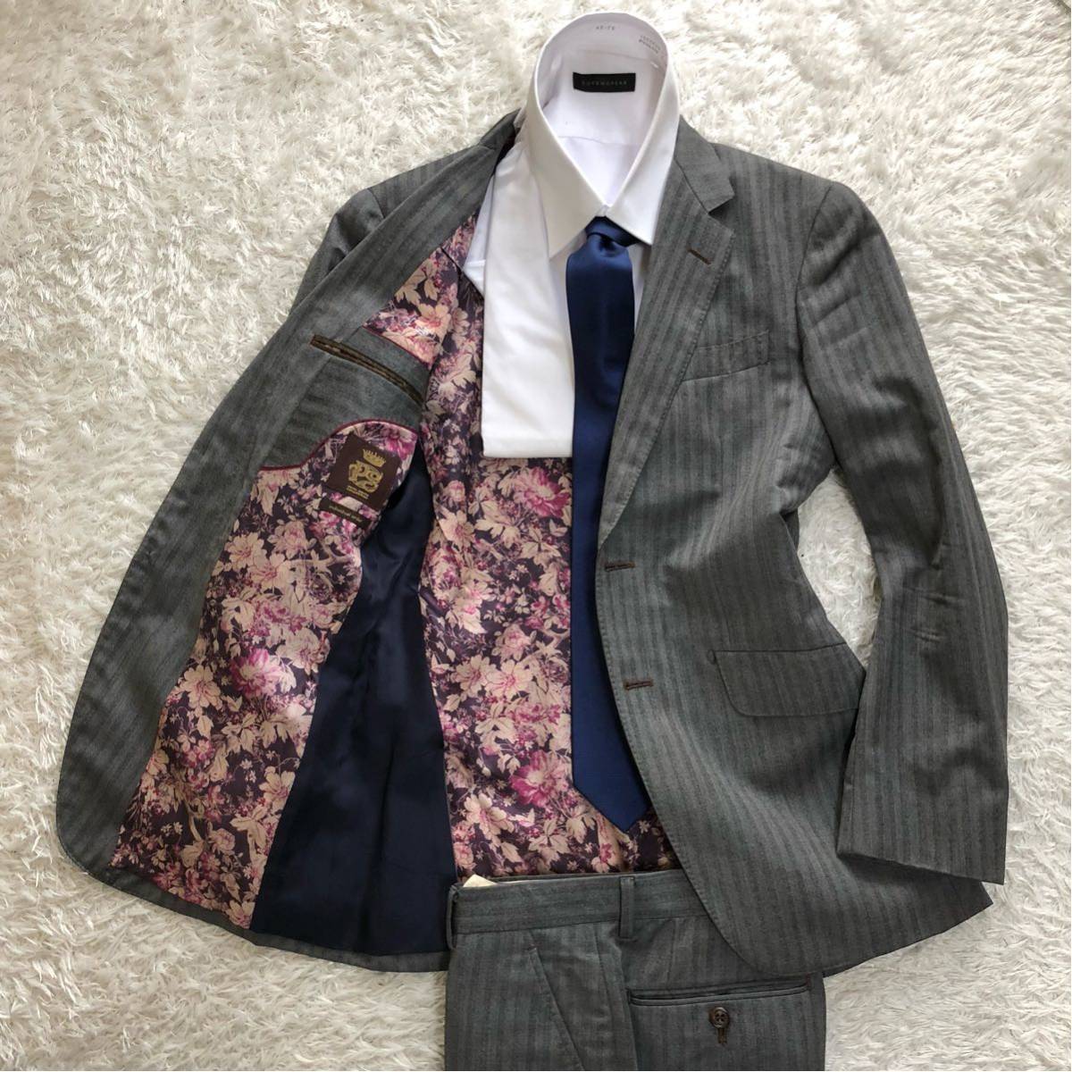 ポールスミス 裏地(一部花柄) Lサイズのスーツ ポールスミス 裏地(一部