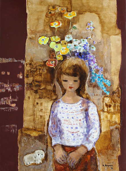 激レア❗二科展画家青山流水画伯少女未発表