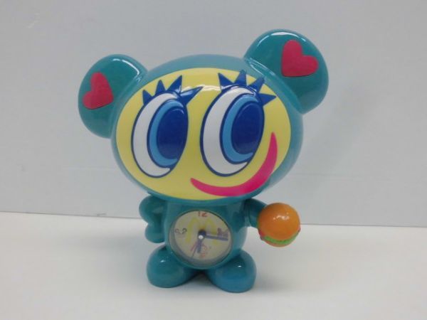 マクドナルド ANGEL BLUE マスコット ナカムラくん 目覚まし時計