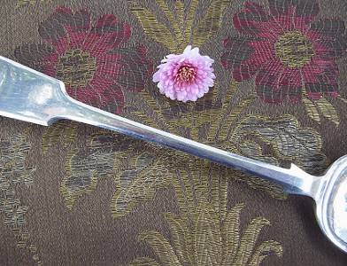 Antique Victorian Silver STUFFING SPOON James Dixon Sheffield