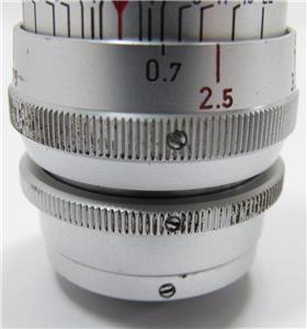 VTG Steinheil Munchen Cassar 2.8 36 mm Camera Lens & Shade Germany