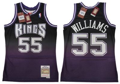 00-01 Jason Williams #55 Kings Mens Size S Mitchell & Ness